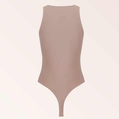 High Neck Tank Bodysuit - Nude