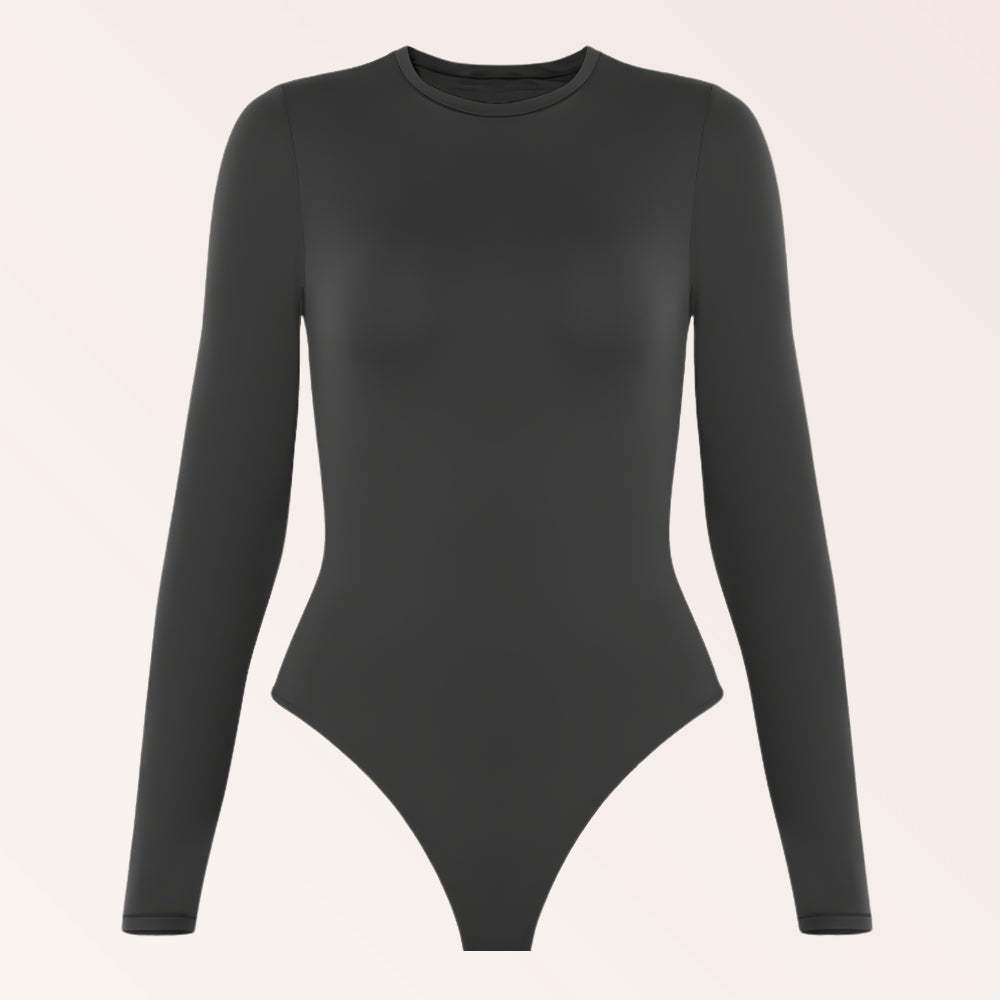 Classic Long Sleeve Bodysuit - Black