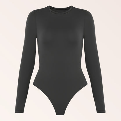 Classic Long Sleeve Bodysuit - Black