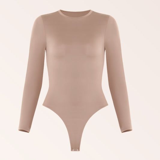 Classic Long Sleeve Bodysuit - Nude