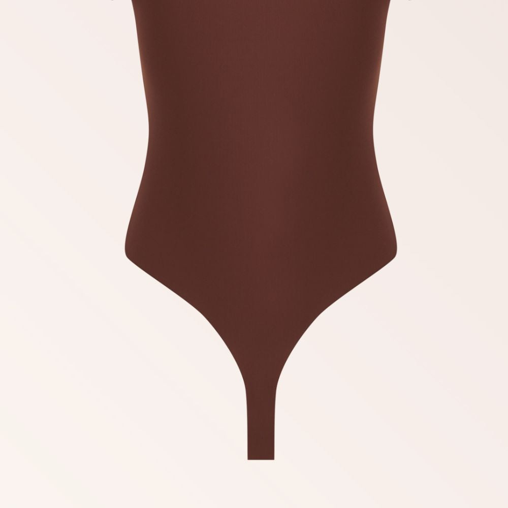 Classic Long Sleeve Bodysuit - Coffee