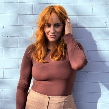Classic Long Sleeve Bodysuit - Coffee