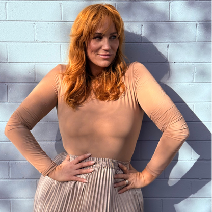 Classic Long Sleeve Bodysuit - Nude