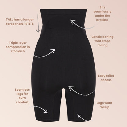 FIGUR Shapewear - Ultimate Shorts Tall Black