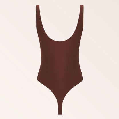 Cami Neck Bodysuit - Coffee