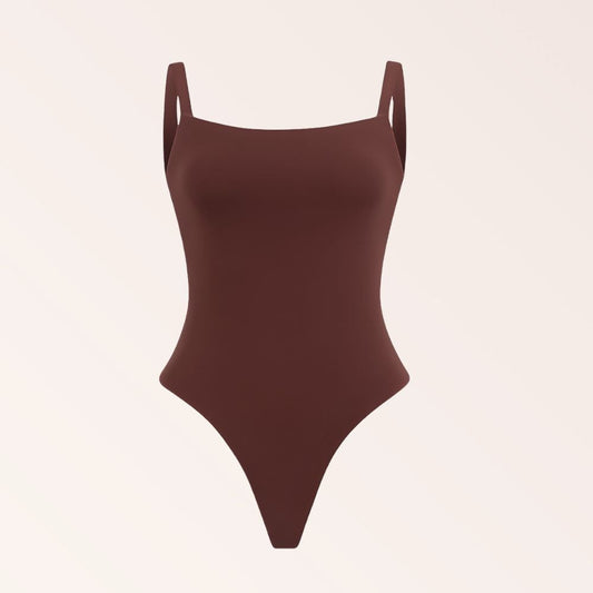 Cami Neck Bodysuit - Coffee