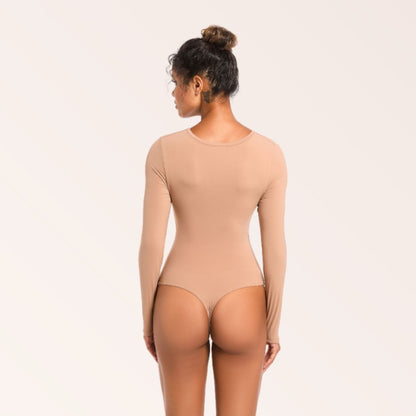 Classic Long Sleeve Bodysuit - Nude