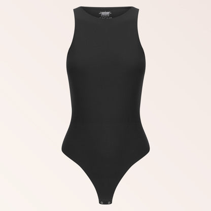 High Neck Tank Bodysuit - Black