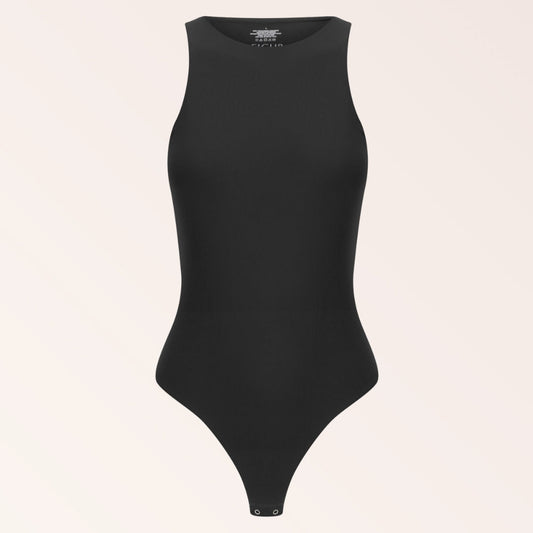High Neck Tank Bodysuit - Black