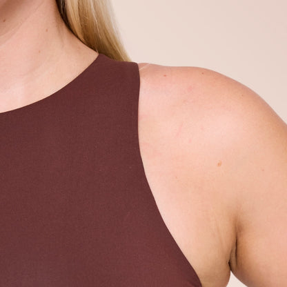 High Neck Tank Bodysuit - Nude