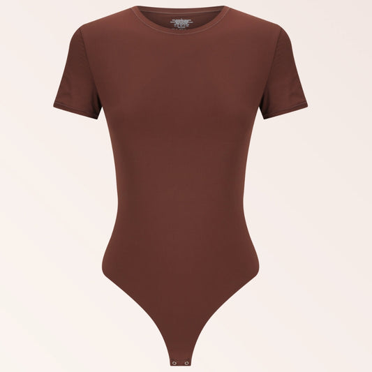 Classic Tee Bodysuit - Coffee